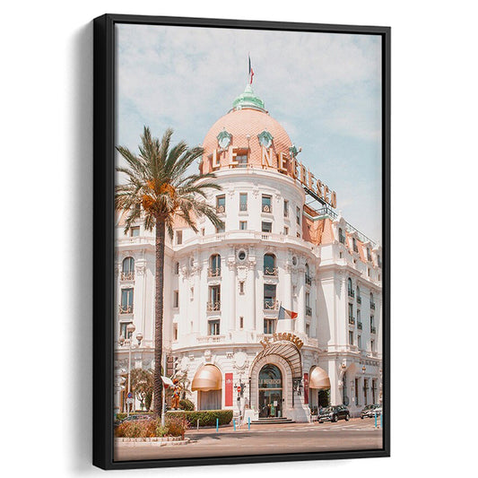French Riviera Print Building Wall Art Nice Photography Print, Framed Canvas Prints Wall Art