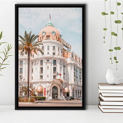 French Riviera Print Building Wall Art Nice Photography Print, Framed Canvas Prints Wall Art