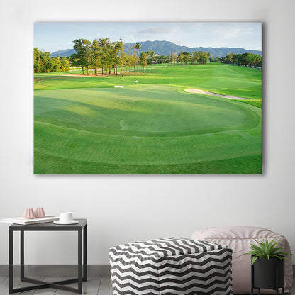 Fresh Green Grass On The Golf Course, Golf Art Print,Gifts Golf Lover