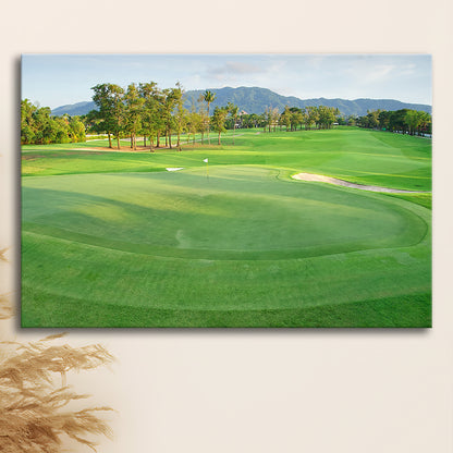 Fresh Green Grass On The Golf Course, Golf Art Print,Gifts Golf Lover