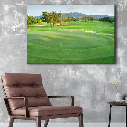 Fresh Green Grass On The Golf Course, Golf Art Print,Gifts Golf Lover