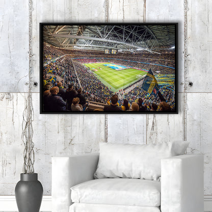Friends Arena, Stadium Canvas, Sport Art, Framed Canvas Print Wall Art, Floating Frame
