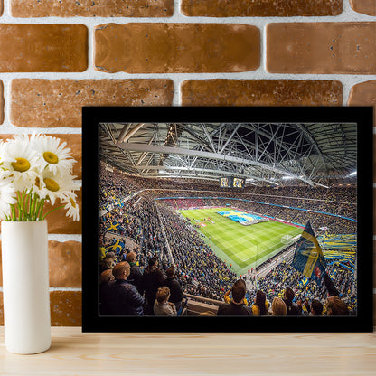Friends Arena, Stadium Canvas, Sport Art, Gift for him, Framed Art Print Wall Decor, Picture Framed