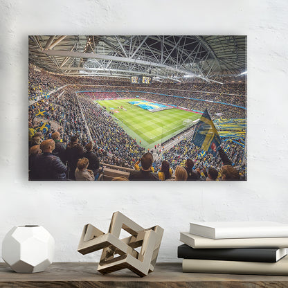 Friends Arena, Stadium Canvas, Sport Art, Gift for him, Man Cave Decor, Art Print, Canvas Print Wall Art