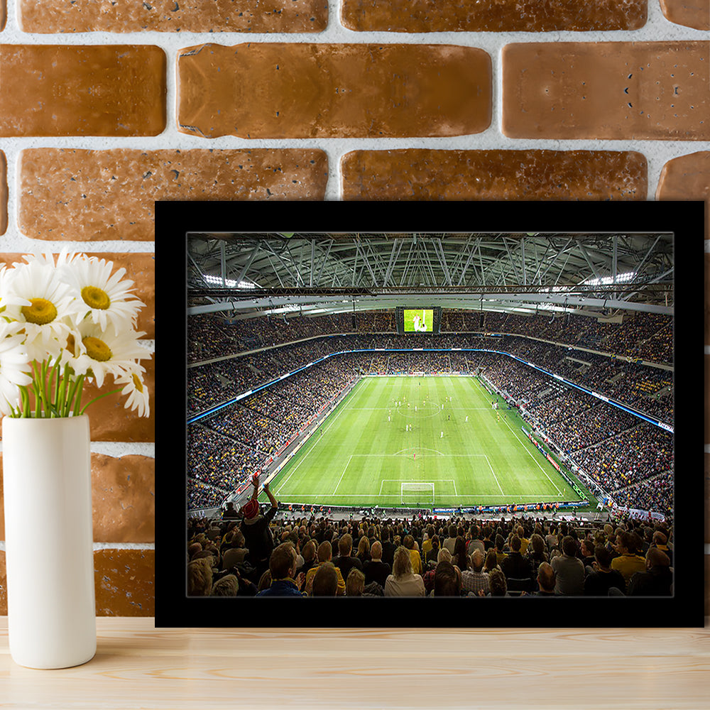 Friends Arena Stadium, Stadium Canvas, Sport Art, Fan Gifts, Framed Art Print Wall Decor, Picture Framed