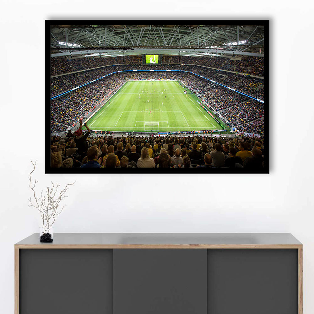 Friends Arena Stadium, Stadium Canvas, Sport Art, Fan Gifts, Framed Art Print Wall Decor, Picture Framed