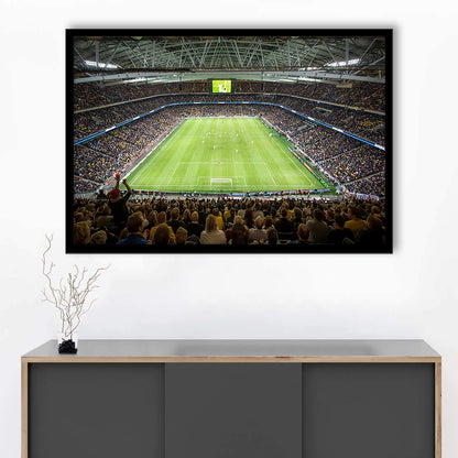 Friends Arena Stadium, Stadium Canvas, Sport Art, Fan Gifts, Framed Art Print Wall Decor, Picture Framed