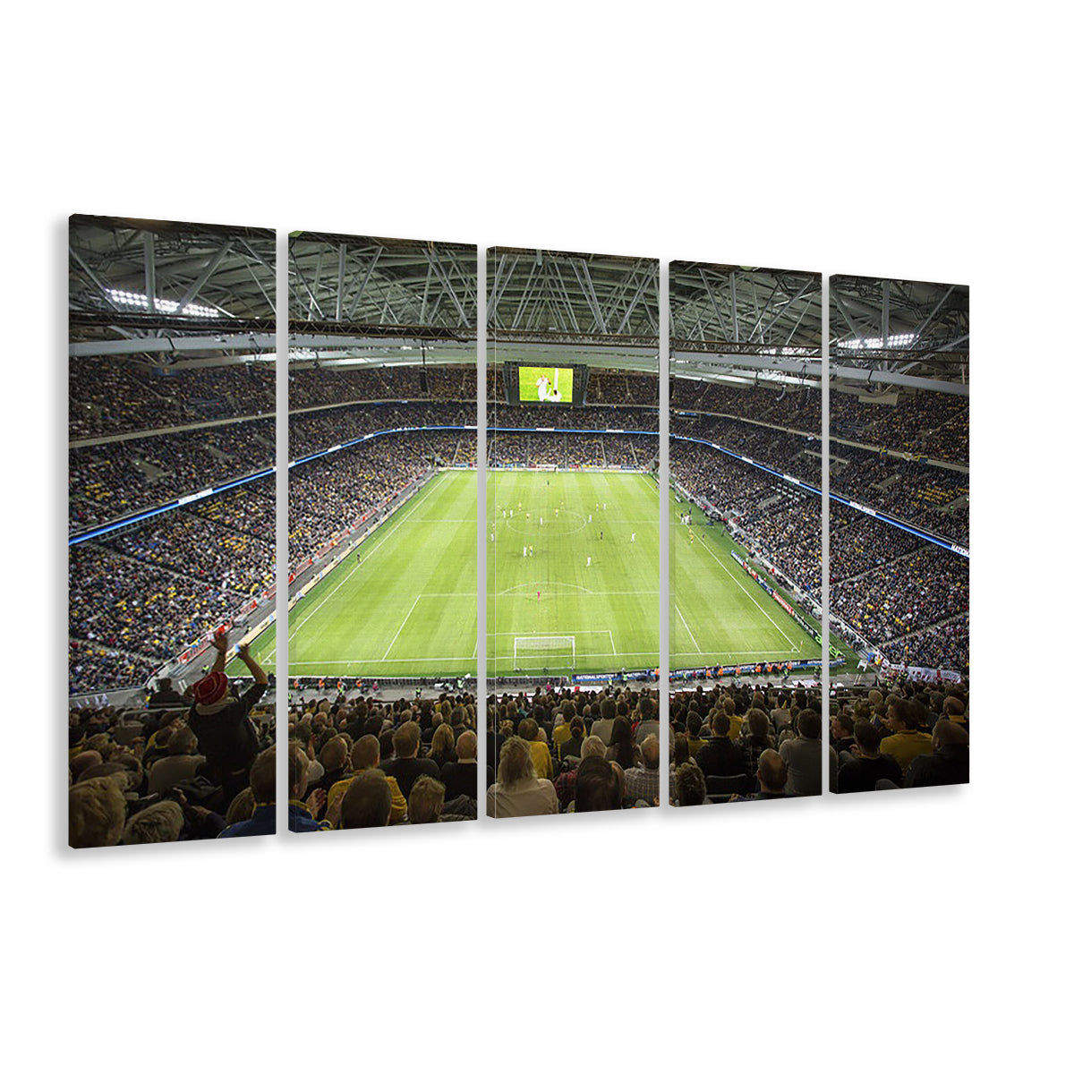 Friends Arena Stadium, Stadium Canvas, Sport Art, Fan Gifts, 5 Panel B, Extra Large Canvas, Canvas Print Wall Art