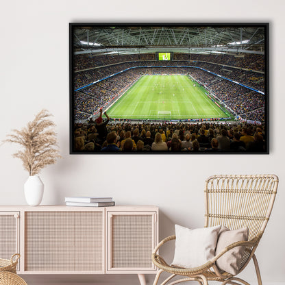 Friends Arena Stadium, Stadium Canvas, Sport Art, Fan Gifts, Framed Canvas Print Wall Art, Floating Frame
