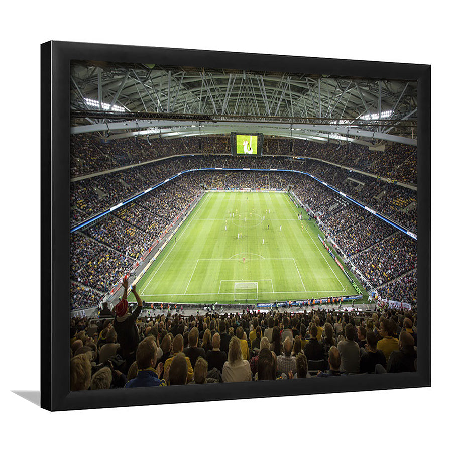 Friends Arena Stadium, Stadium Canvas, Sport Art, Fan Gifts, Framed Art Print Wall Decor, Picture Framed
