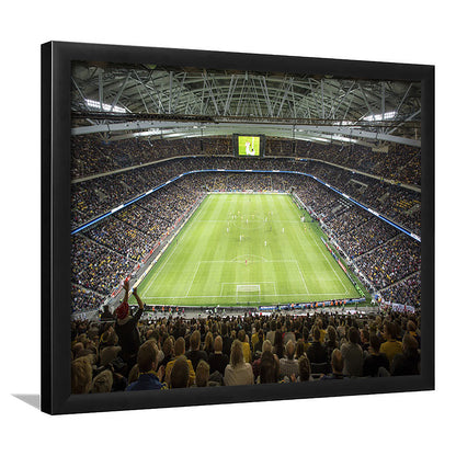 Friends Arena Stadium, Stadium Canvas, Sport Art, Fan Gifts, Framed Art Print Wall Decor, Picture Framed