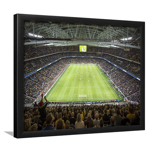 Friends Arena Stadium, Stadium Canvas, Sport Art, Fan Gifts, Framed Art Print Wall Decor, Picture Framed