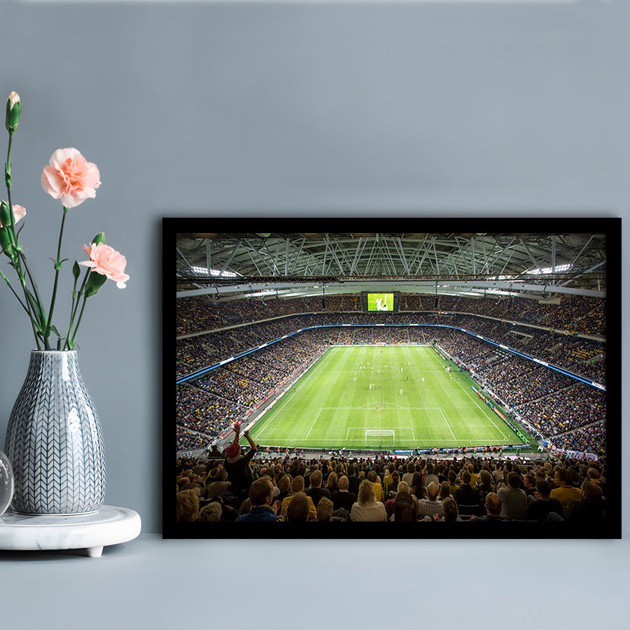 Friends Arena Stadium, Stadium Canvas, Sport Art, Fan Gifts, Framed Art Print Wall Decor, Picture Framed