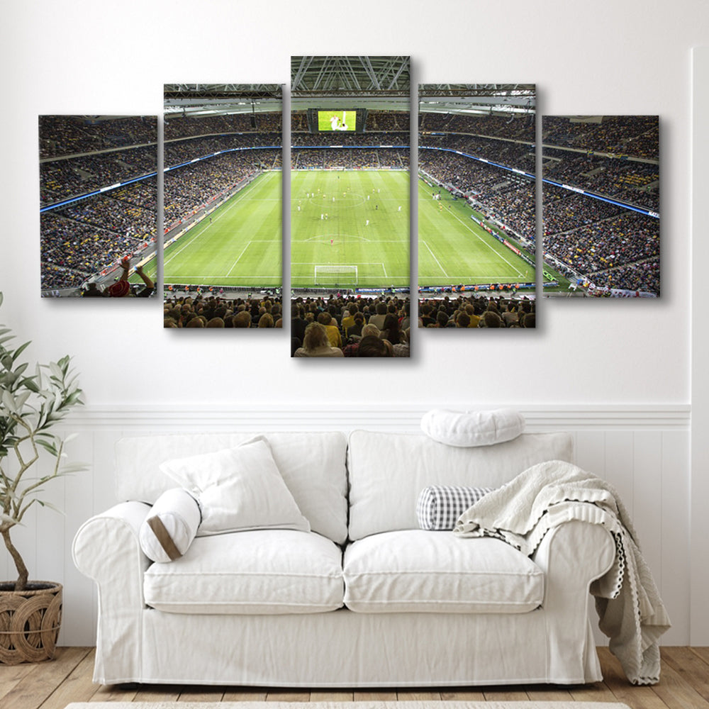 Friends Arena Stadium, Stadium Canvas, Sport Art, Fan Gifts, 5 Panel, Large Canvas, Canvas Print Wall Art