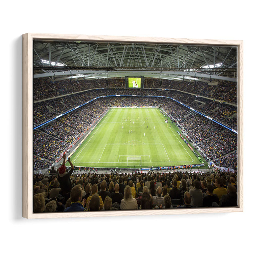 Friends Arena Stadium, Stadium Canvas, Sport Art, Fan Gifts, Framed Canvas Print Wall Art, Floating Frame