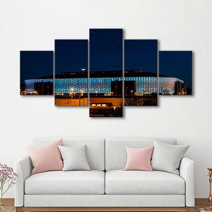 Friends Arena in Stockholm, Stadium Canvas, Sport Art, Gift for him, 5 Panel, Large Canvas, Canvas Print Wall Art