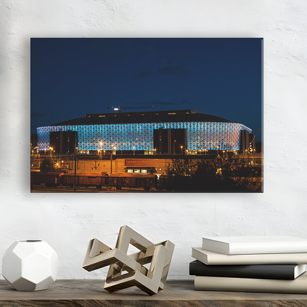 Friends Arena in Stockholm, Stadium Canvas, Sport Art, Gift for him, Man Cave Decor, Art Print, Canvas Print Wall Art