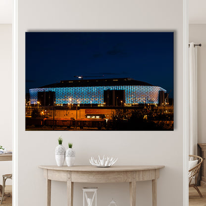 Friends Arena in Stockholm, Stadium Canvas, Sport Art, Gift for him, Man Cave Decor, Art Print, Canvas Print Wall Art