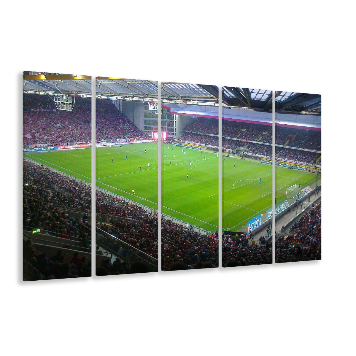 Fritz Walter Stadium, Stadium Canvas, Sport Art, 5 Panel B, Extra Large Canvas, Canvas Print Wall Art