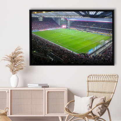 Fritz Walter Stadium, Stadium Canvas, Sport Art, Framed Canvas Print Wall Art, Floating Frame