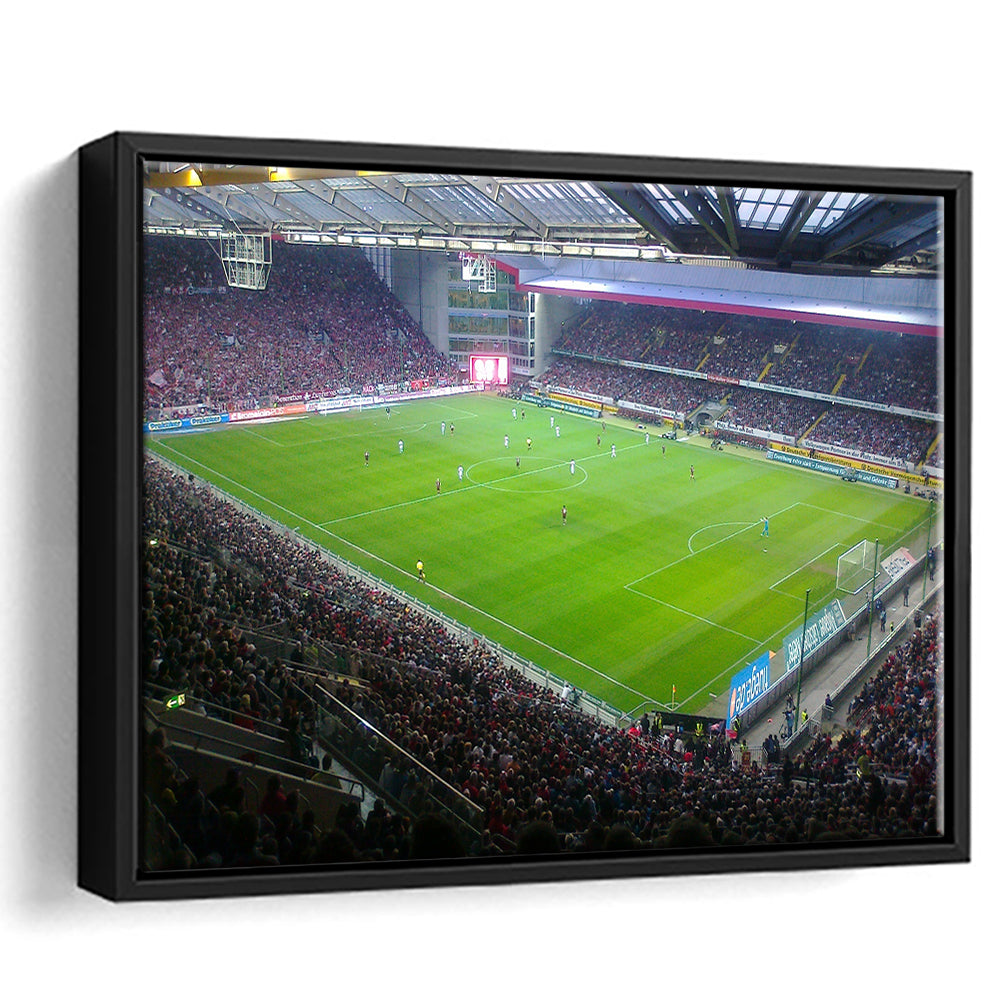 Fritz Walter Stadium, Stadium Canvas, Sport Art, Framed Canvas Print Wall Art, Floating Frame