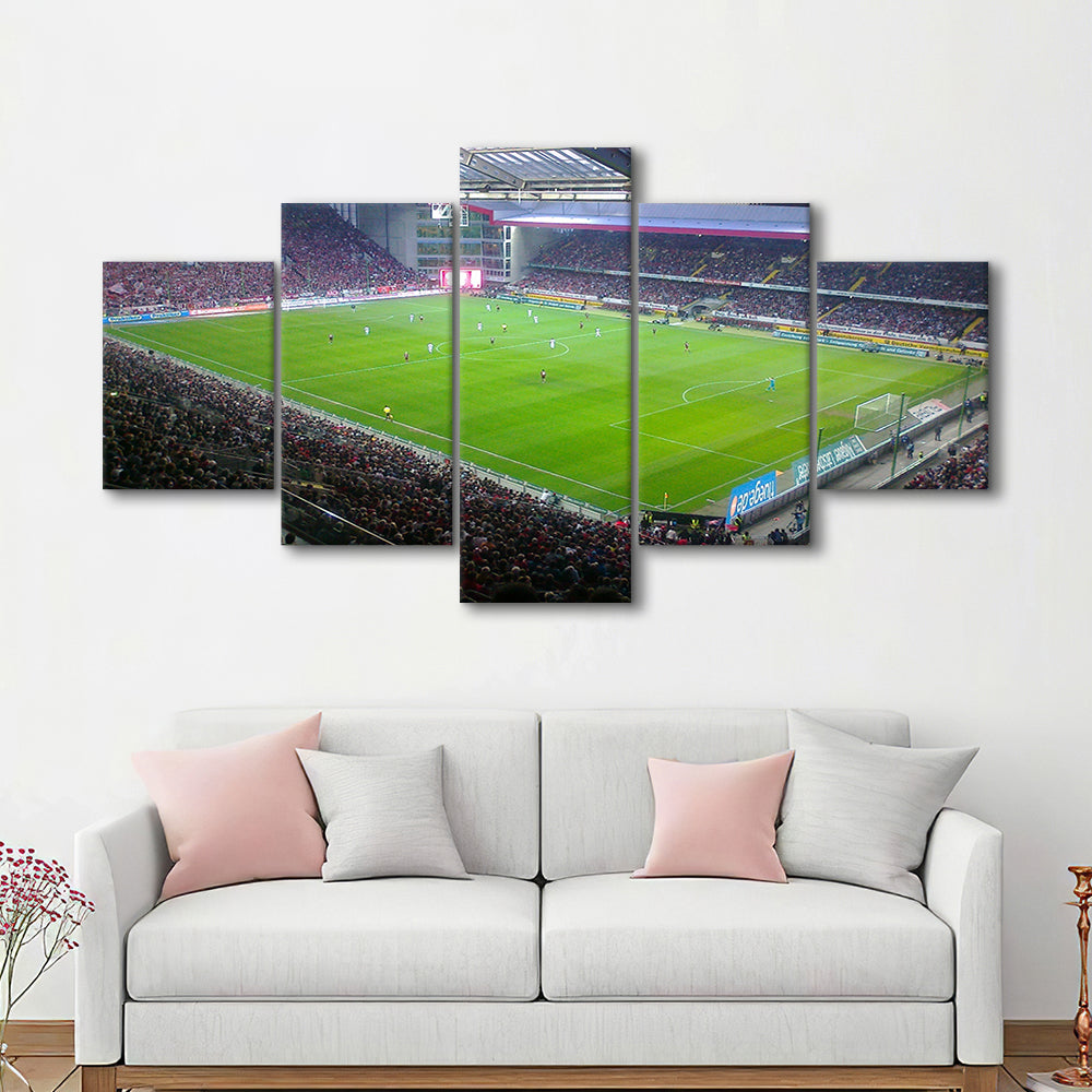 Fritz Walter Stadium, Stadium Canvas, Sport Art, Gift for him, 5 Panel, Large Canvas, Canvas Print Wall Art