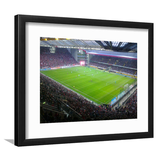 Fritz Walter Stadium, Stadium Canvas, Sport Art, Gift for him, White Border Framed Art Print Wall Decor