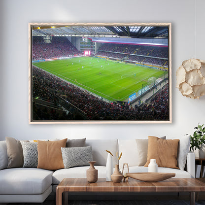 Fritz Walter Stadium, Stadium Canvas, Sport Art, Framed Canvas Print Wall Art, Floating Frame