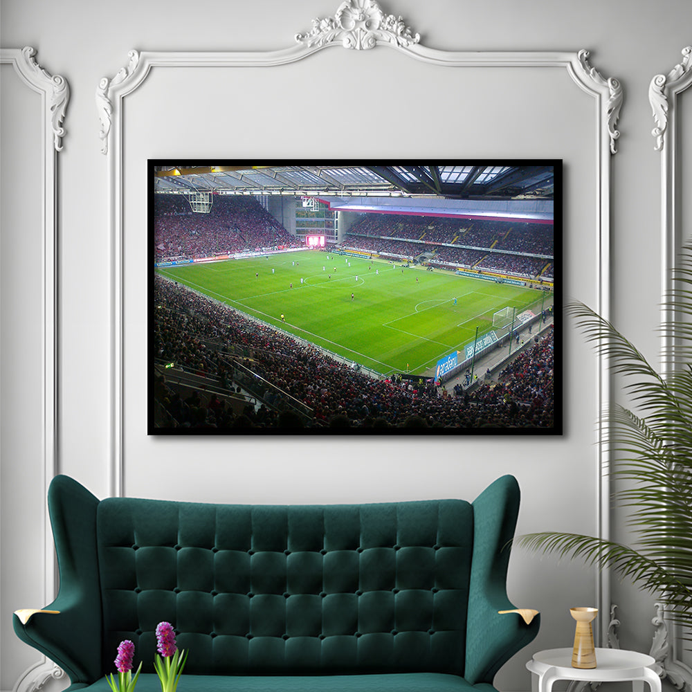 Fritz Walter Stadium, Stadium Canvas, Sport Art, Gift for him, Framed Art Print Wall Decor, Picture Framed