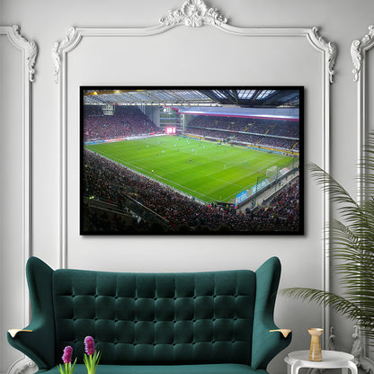 Fritz Walter Stadium, Stadium Canvas, Sport Art, Gift for him, Framed Art Print Wall Decor, Picture Framed