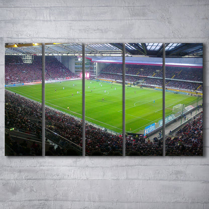 Fritz Walter Stadium, Stadium Canvas, Sport Art, 5 Panel B, Extra Large Canvas, Canvas Print Wall Art