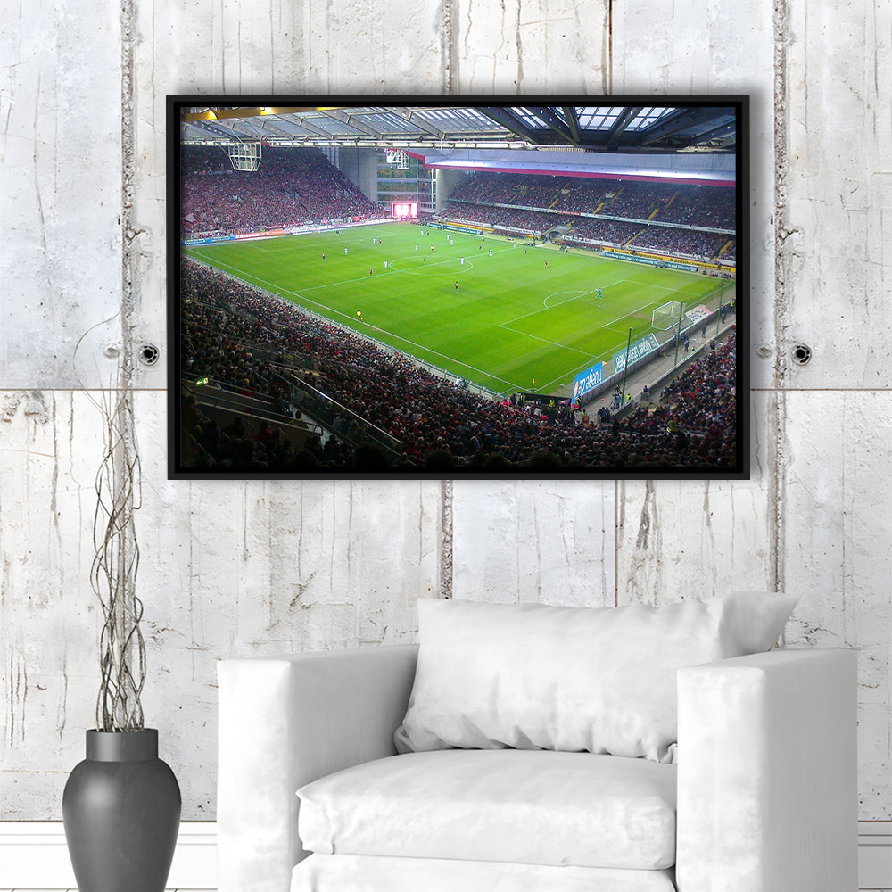 Fritz Walter Stadium, Stadium Canvas, Sport Art, Framed Canvas Print Wall Art, Floating Frame