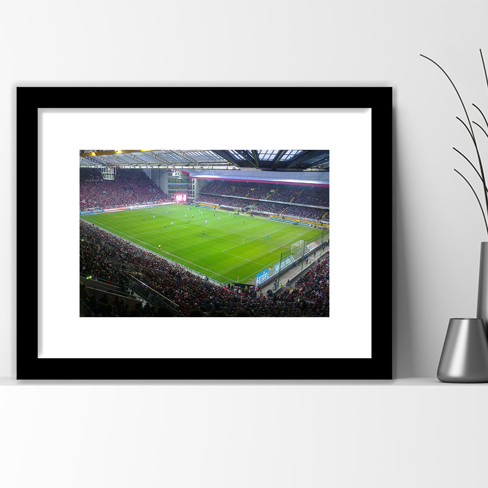 Fritz Walter Stadium, Stadium Canvas, Sport Art, Gift for him, White Border Framed Art Print Wall Decor