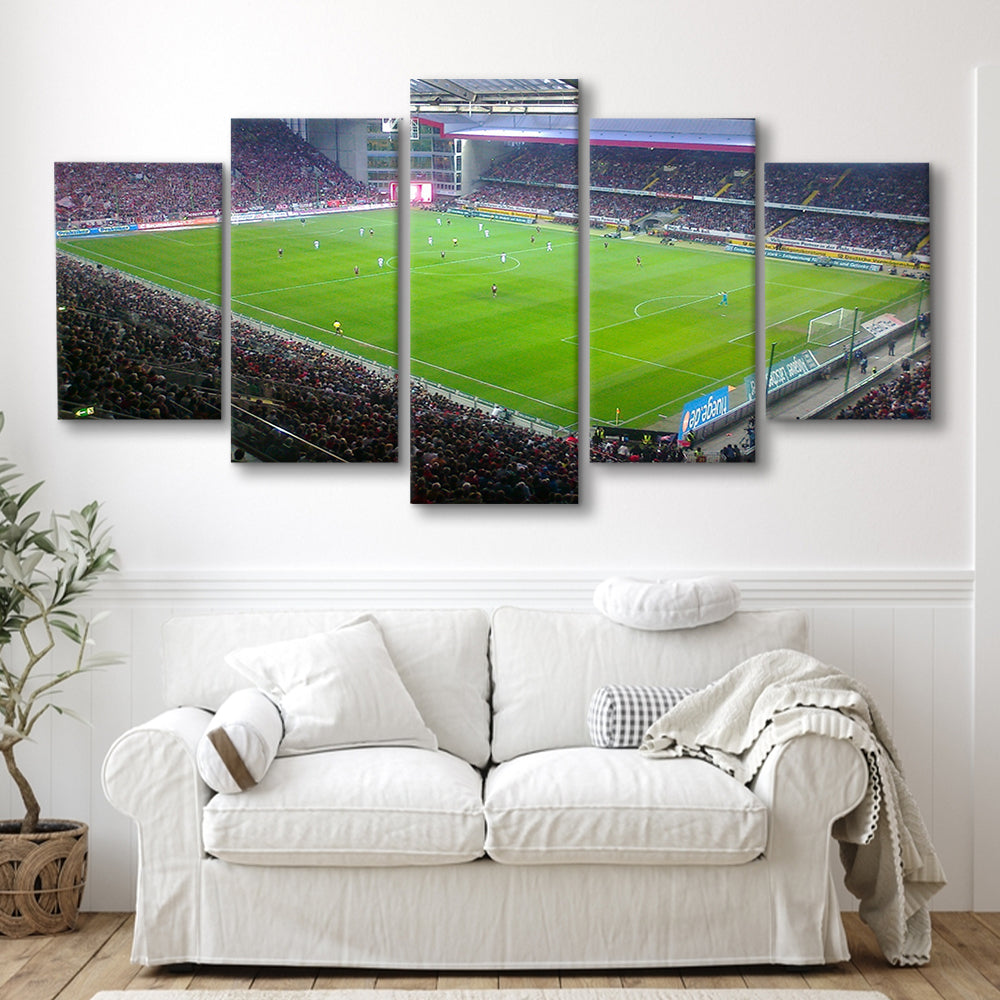 Fritz Walter Stadium, Stadium Canvas, Sport Art, Gift for him, 5 Panel, Large Canvas, Canvas Print Wall Art