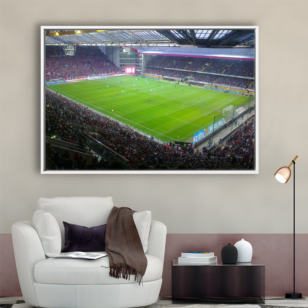 Fritz Walter Stadium, Stadium Canvas, Sport Art, Framed Canvas Print Wall Art, Floating Frame