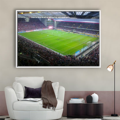 Fritz Walter Stadium, Stadium Canvas, Sport Art, Framed Canvas Print Wall Art, Floating Frame