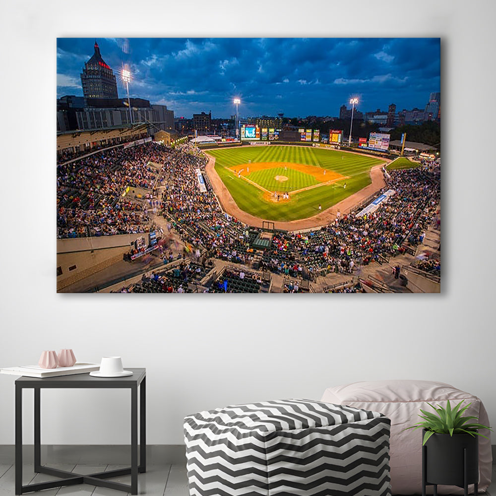 Frontier Field, Stadium Canvas, Sport Art, Gift for him, Man Cave Decor, Art Print, Canvas Print Wall Art