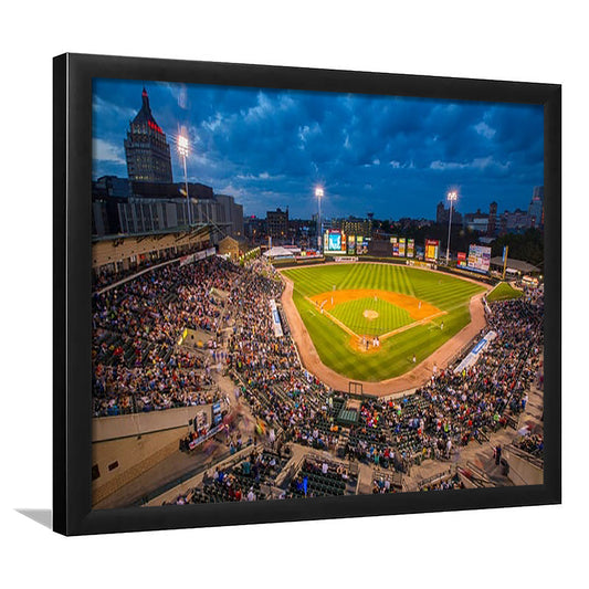 Frontier Field, Stadium Canvas, Sport Art, Gift for him, Framed Art Print Wall Decor, Picture Framed