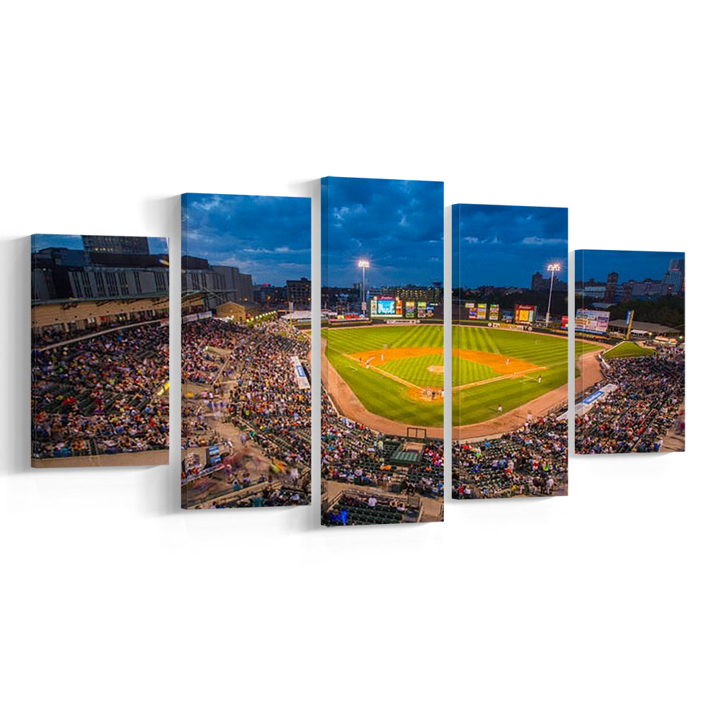 Frontier Field, Stadium Canvas, Sport Art, Gift for him, 5 Panel, Large Canvas, Canvas Print Wall Art