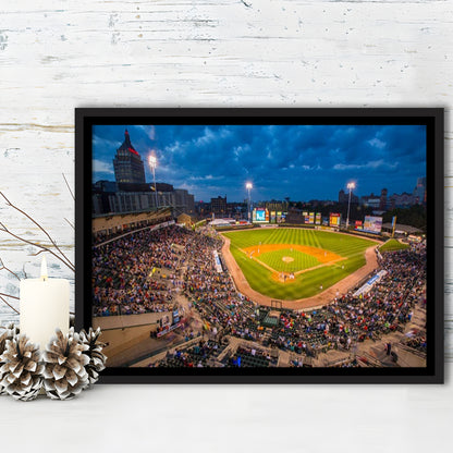 Frontier Field, Stadium Canvas, Sport Art, Framed Canvas Print Wall Art, Floating Frame