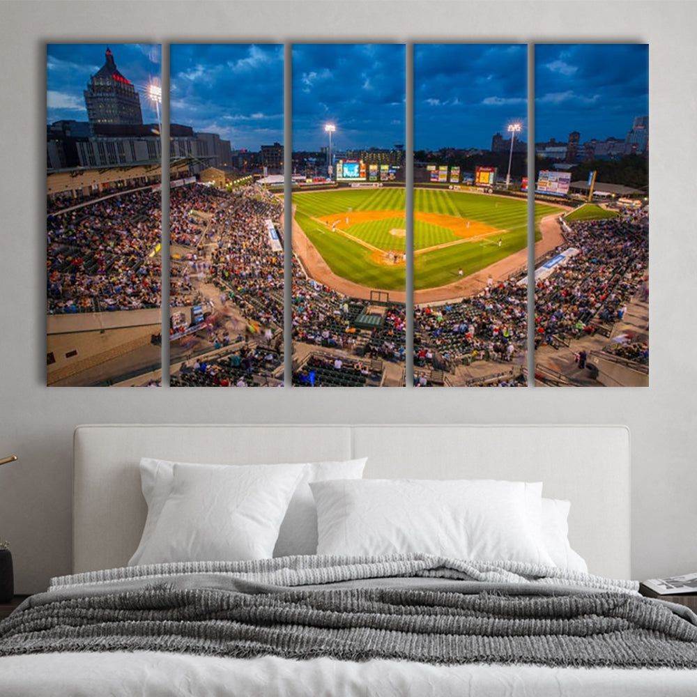 Frontier Field, Stadium Canvas, Sport Art, 5 Panel B, Extra Large Canvas, Canvas Print Wall Art