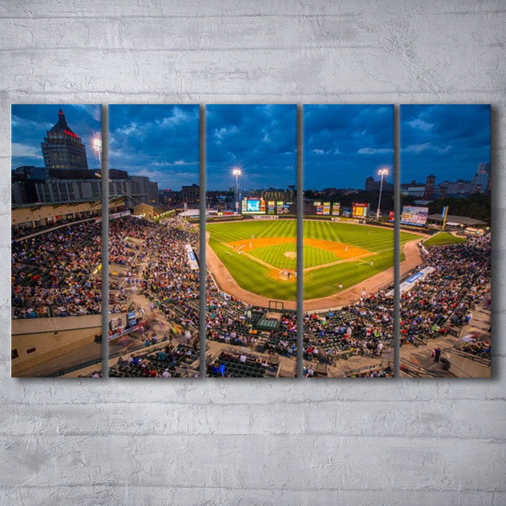 Frontier Field, Stadium Canvas, Sport Art, 5 Panel B, Extra Large Canvas, Canvas Print Wall Art