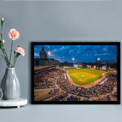 Frontier Field, Stadium Canvas, Sport Art, Gift for him, Framed Art Print Wall Decor, Picture Framed