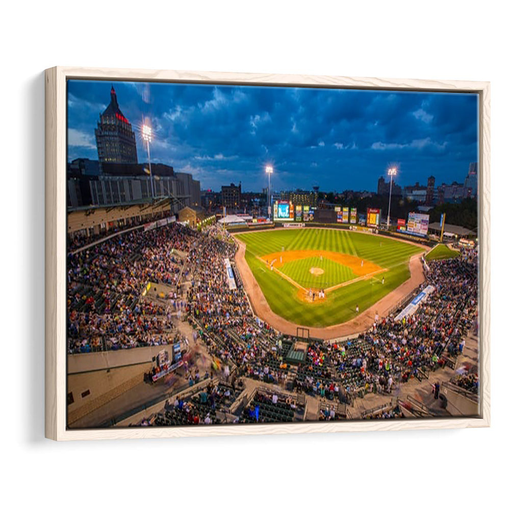 Frontier Field, Stadium Canvas, Sport Art, Framed Canvas Print Wall Art, Floating Frame