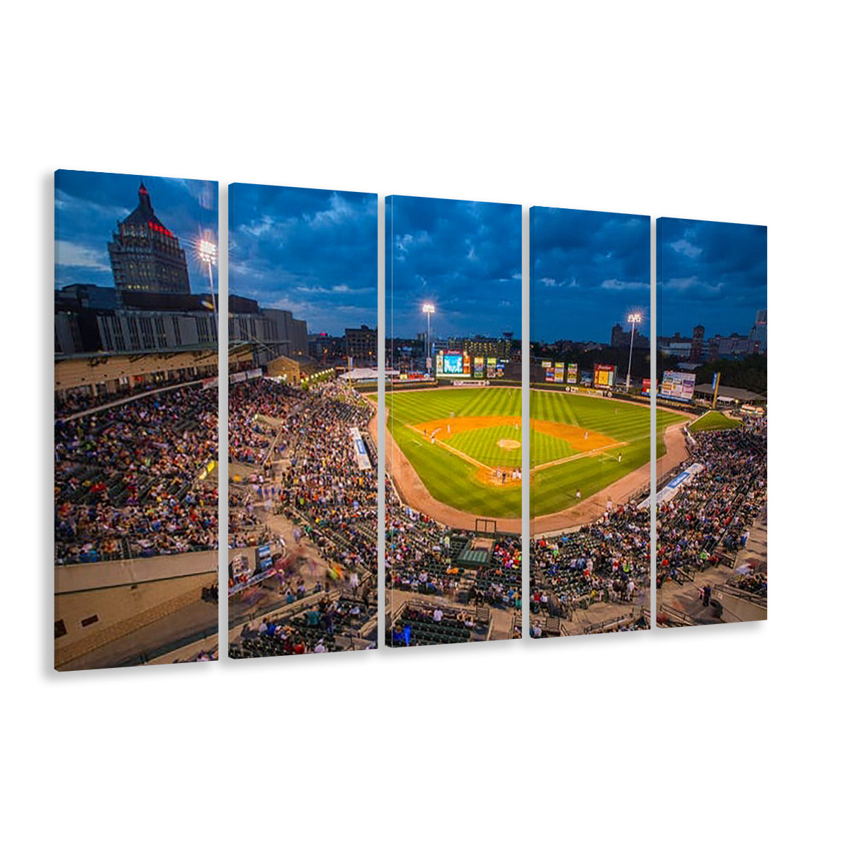 Frontier Field, Stadium Canvas, Sport Art, 5 Panel B, Extra Large Canvas, Canvas Print Wall Art