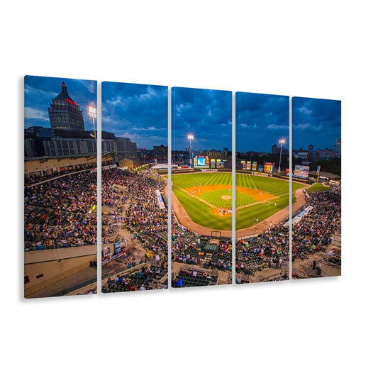 Frontier Field, Stadium Canvas, Sport Art, 5 Panel B, Extra Large Canvas, Canvas Print Wall Art