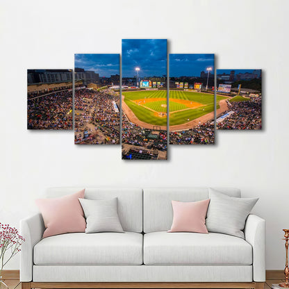 Frontier Field, Stadium Canvas, Sport Art, Gift for him, 5 Panel, Large Canvas, Canvas Print Wall Art