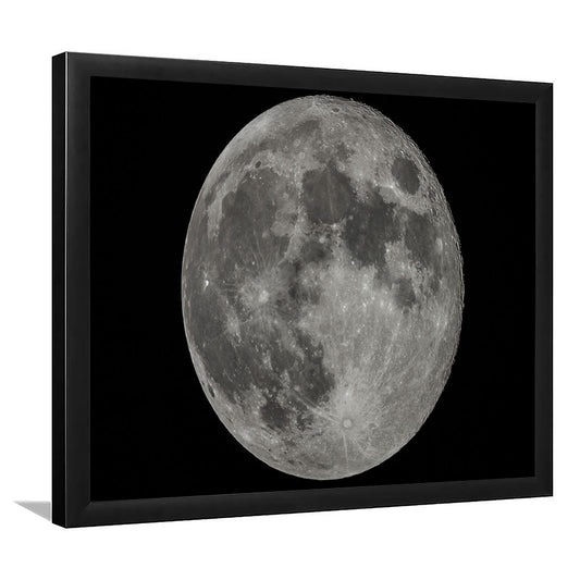 Full Moon At Night Moon Art, Moon Art, Moon Decor, Moon Home Decor, Framed Art Print, Picture Framed