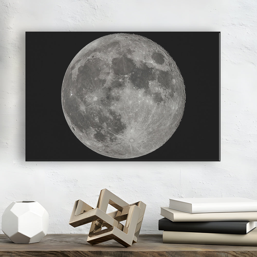 Full Moon at Night Moon Art, Moon Canvas, Moon Decor, Moon Home Decor, Cavas Print Wall Art Hom Decor