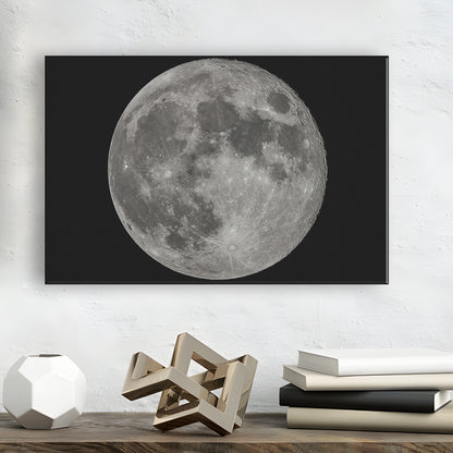 Full Moon at Night Moon Art, Moon Canvas, Moon Decor, Moon Home Decor, Cavas Print Wall Art Hom Decor